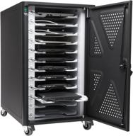 🔒 securely charge and safeguard tablets, chromebooks, and 2 in 1 laptops with the kensington ac12 security charging cabinet (k64415na) logo