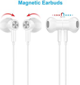 img 1 attached to Titacute USB C Headphones for Galaxy S20 FE - Noise Cancelling Type C Earphones with Magnetic Wired Earbuds, Mic, and Stereo Sound - Compatible with Samsung S20, S21 Plus, Pixel 5, OnePlus 8T, 9