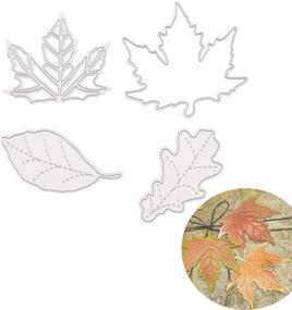 img 4 attached to 🍁 Versatile Maple Leaves Metal Dies: Perfect for Scrapbooking, Card Making & Christmas Stencil Crafts