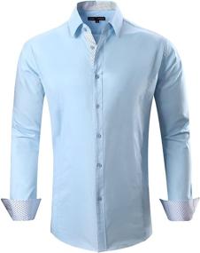 img 4 attached to Alex Vando Shirts Regular Sleeve Men's Clothing for Shirts
