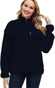 img 1 attached to 🧥 Kisscynest Womens Fleece Jacket: Ultimate Style and Comfort for Women's Clothing