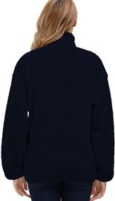 img 3 attached to 🧥 Kisscynest Womens Fleece Jacket: Ultimate Style and Comfort for Women's Clothing