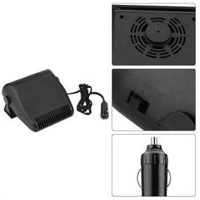 img 3 attached to 🔥 12V Car Auto Heating Cooling Fan, Dual-Function Ceramic Windshield Defroster Wide Outlet 150W - Portable Cooling Fan Heater