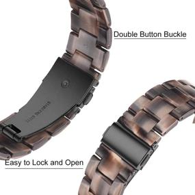 img 2 attached to 💎 Stylish and Durable Junboer Light Fitbit Versa Watch Band - Resin Band with Steel Buckle for Fitbit Versa/Fitbit Versa 2/Fitbit Versa Lite - Perfect Fit for Women, Girls, and Men