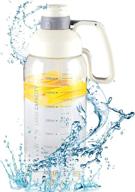 🚰 stay hydrated on-the-go with this bpa free 1/2 gallon fitness water jug - white logo