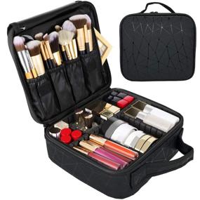 img 4 attached to 💄 Adjustable Cosmetics Organizer by FUNKESH - Optimize Your Cosmetic Storage