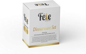 img 2 attached to 🍽️ FETE Premium Disposable Dinnerware Set – Deluxe 175-Pack: Heavy-Duty Plastic Plates, Cups, Napkins, Cutlery – Elegant Tableware for Parties, Weddings, and Anniversaries (Pink)