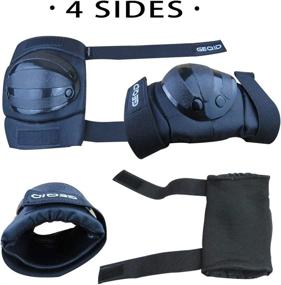 img 1 attached to 🛡️ Protective Knee Pads, Elbow Pads & Wrist Guards Set by GEQID – Ideal for Adults and Youth Kids