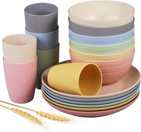 img 4 attached to 🍽️ Insetfy Unbreakable Lightweight Dishwasher-safe Dinnerware: Durability & Convenience Combined