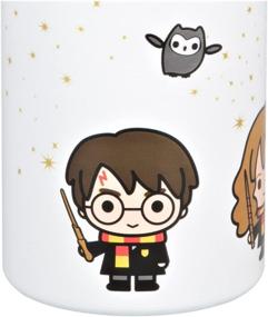 img 2 attached to 🧙 White Harry Potter Stainless Steel Water Bottle with Chibi Harry, Ron, and Hermione Characters - Double Wall Insulated - 550ml Capacity