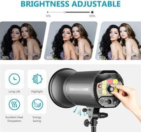 img 1 attached to 📸 Neewer S400N Studio Flash Strobe Light Monolight - High-powered 400W GN.60 5600K with Modeling Lamp for Professional Indoor Studio and Portrait Photography