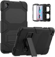 📱 seo-friendly: samsung galaxy tab a 8.4 case 2020, bingcok heavy duty rugged full-body hybrid shockproof cover with kickstand and drop protection for sm-t307 (black) logo