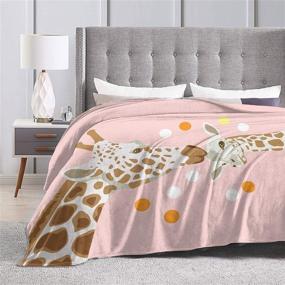 img 1 attached to Ksitigarbha Giraffe Household Blankets Lightweight