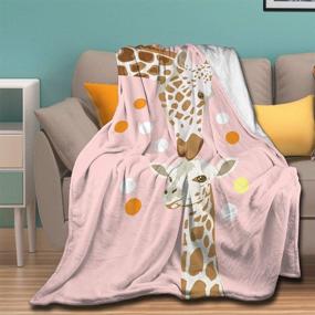 img 4 attached to Ksitigarbha Giraffe Household Blankets Lightweight