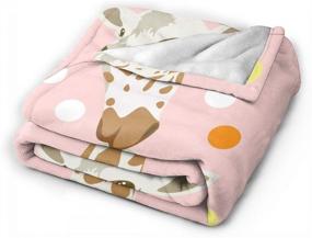 img 3 attached to Ksitigarbha Giraffe Household Blankets Lightweight