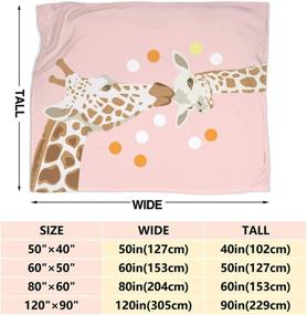 img 2 attached to Ksitigarbha Giraffe Household Blankets Lightweight