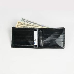 img 3 attached to Wine SKIN LEATHER SLIM WALLET - Men's Accessories for Wallets, Card Cases & Money Organizers