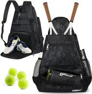 ultimate extra large tennis bag: waterproof tennis backpack with shoe compartment for men and women - holds tennis racket, pickleball paddles, badminton racquet, and more! logo