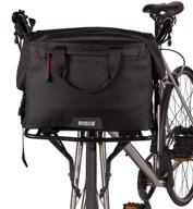 two wheel gear - 4-in-1 water-resistant dayliner box bag - versatile bike bag for handlebars, rear trunk, front rack, or carried as a roll top messenger logo