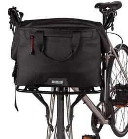 img 4 attached to Two Wheel Gear - 4-in-1 Water-Resistant Dayliner Box Bag - Versatile Bike Bag for Handlebars, Rear Trunk, Front Rack, or Carried as a Roll Top Messenger