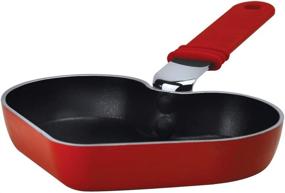 img 1 attached to ❤️ Ecolution Kitchen Extras 6-Inch Mini Heart Shaped Pan in Red