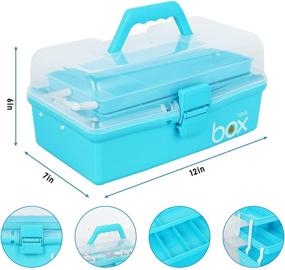 img 3 attached to Three Layer Multipurpose Organizer Portable Cosmetic