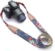 📷 adjustable vintage floral camera strap for women/men - neck & shoulder belt for nikon/canon/sony/olympus/samsung/pentax etc dslr/slr logo