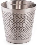 bino metal waste basket bathroom trash can: perfect for bedroom, home office, dorm, college, kitchen logo