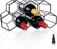 wine racks: stylish countertop and freestanding floor holders for wine storage, metal bottle rack for bar cabinet logo