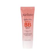 🌟 purlisse ageless glow serum bb cream spf 40: clean & cruelty-free, paraben & sulfate-free, medium coverage, hydrating with collagen, medium golden 1.4oz. logo