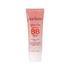 img 4 attached to 🌟 purlisse Ageless Glow Serum BB Cream SPF 40: Clean & Cruelty-Free, Paraben & Sulfate-Free, Medium Coverage, Hydrating with Collagen, Medium Golden 1.4oz.