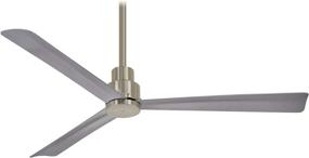 img 4 attached to 🔵 Minka-Aire F787 Simple 52 Inch Outdoor Ceiling Fan with DC Motor: Brushed Nickel Wet Finish, 3 Blade Design