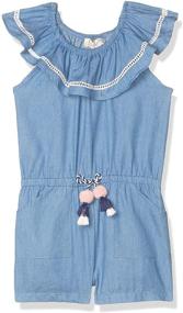 img 3 attached to 👗 Indigo Girls' Romper by Jessica Simpson - Trendy Clothing for Girls