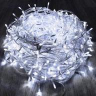 300led clear string lights indoor/outdoor, white christmas string lights with 8 modes, waterproof 🎄 plug in outdoor fairy lights for tree garden patio wedding, christmas decorations (cool) - kaq 115ft логотип