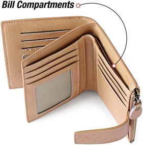 img 1 attached to GOIACII Women's Removable Leather Wallet: Stylish Handbag Companion for Women