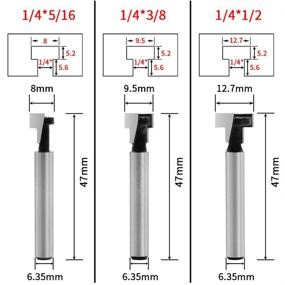 img 1 attached to 🔧 Деревообрабатывающий фрезерный инструмент из карбида для создания Т-образных пазов