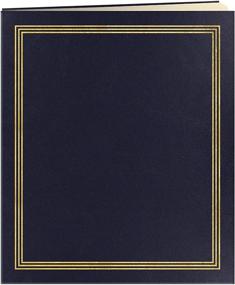 img 3 attached to 📘 Pioneer Jumbo 11.75x14 Beige Page Scrapbook – 100 Pages (50 Sheets) – Navy Blue