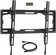 📺 wali tilt tv wall mount bracket for 26-55 inches led, lcd, oled flat screen tvs up to 99lbs - compatible with vesa 100x100mm to 400x400mm (ttm-1), black logo