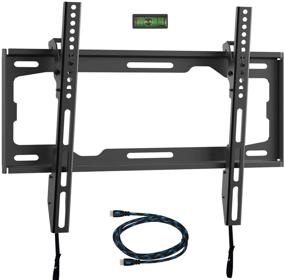 img 4 attached to 📺 WALI Tilt TV Wall Mount Bracket for 26-55 inches LED, LCD, OLED Flat Screen TVs up to 99lbs - Compatible with VESA 100x100mm to 400x400mm (TTM-1), Black