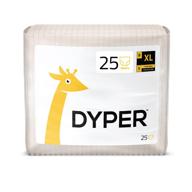 🧷 dyper - eco-friendly bamboo pull on diaper briefs, ink free, ultra-soft and sturdy, x-large size, ideal for 28-38 lbs infants - pack of 25 logo