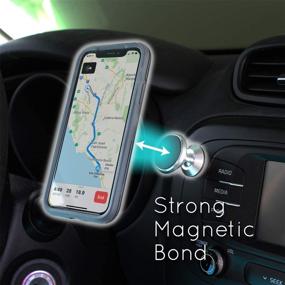 img 1 attached to 📱 Rose Gold Magnetic Phone Mount - Powerful Support for Flat Surfaces