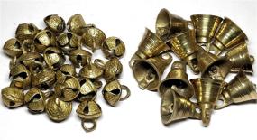 img 4 attached to AzKrafts Pack of 40 Brass Bells: Unique Combo for Home Decor, Crafts, Christmas, and Pet Bells