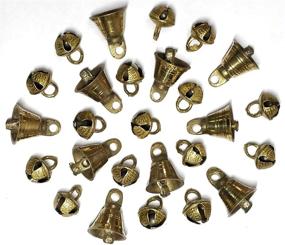 img 2 attached to AzKrafts Pack of 40 Brass Bells: Unique Combo for Home Decor, Crafts, Christmas, and Pet Bells