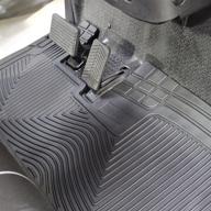 shield family/club clean golf car mat – ezgo rxv golf cart model – meet 6 astm standards – industry standard, 8mm thick golf cart mat logo
