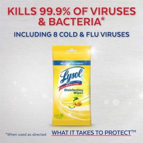 img 3 attached to 🍋 Lysol Disinfecting Wipes to-Go Pack, Lemon Scent, 15 ct (Pack of 2): Convenient and Compact Cleaning Solution for On-The-Go!