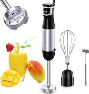 🥣 comsoon 3-in-1 immersion blender: powerful 500w hand blender with stepless speed, detachable shaft, whisk & milk frother - ideal for soup, smoothies, puree, baby food, cake логотип