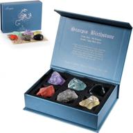 🦂 faivykyd scorpio crystal gift: enhance your zodiac sign with birthstone complement - natural healing crystals in horoscope box set logo