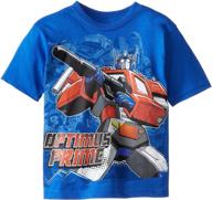 transformers little optimus t-shirt: a cool addition to boys' tops, tees & shirts! logo