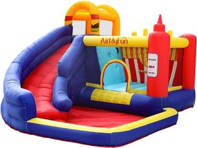 img 4 attached to 🍔 Hamburger Ketchup Bouncy Castle by AirMyFun