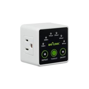 img 4 attached to 🕒 BN-LINK Smart Digital Countdown Timer: Reliable 3-Prong Outlet for Lamps, Light, and Home Appliances, 15A/1875W ½ HP ETL Listed